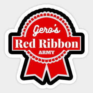 Gero's Red Ribbon Army Sticker